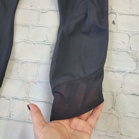 Athleta black 21” leggings workout yoga mesh size S - Picture 4 of 8
